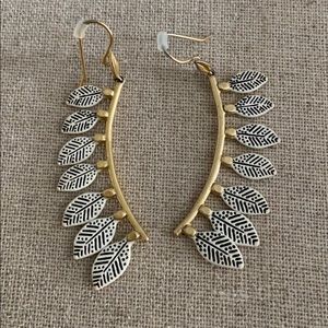 Stella Dot Leaf earrings